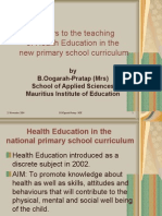 Barriers To The Teaching of Health Education in