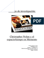 Christopher Nolan y El Espacio/tiempo en Memento. Carlos Gutiérrez Herrero