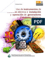 Uso De Instrumentos De Medición Eléctrica E Instalación Y Operación De Generadores Y Motores Eléctricos