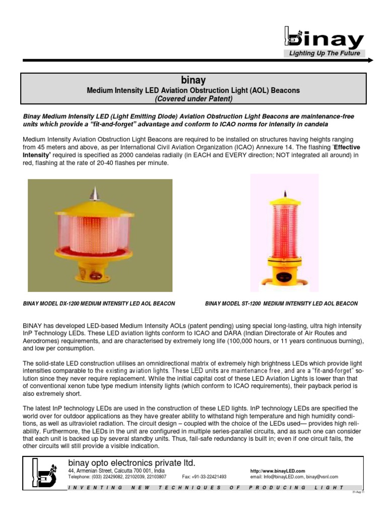 Binay Opto Medium PDF Light Emitting Diode Electronics