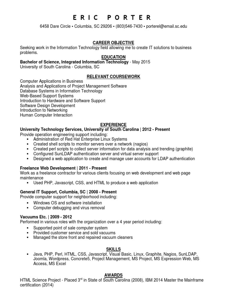 Uscresume | PDF
