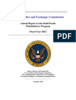 Annual Report On The Dodd-Frank WB Program 2012