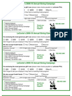 LeConte Annual Fund Pledge Card