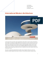 International Modern Architecture: Urna Semper Instructor's Name Course Title November 18, 2014