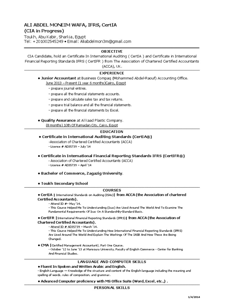 Resume Cv