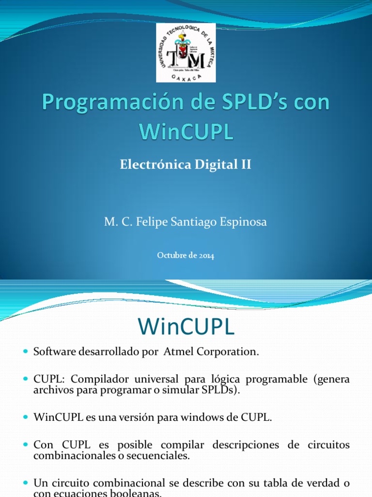 Introducción a WinCUPL y Programación SPLD | PDF | Puerta lógica ...