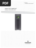 Liebert GXT3 10kVA Tower Model SLI 23442 REV3!05!12 Manual