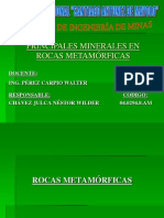 Principales Minerales en Rocas Met.