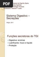 Sistema Digestivo Secreções