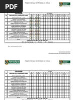 documento para registro de actitud