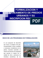 Saneamiento Formalizacion Ing. Nemesio