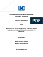 Administracion de Recursos Humanos