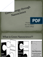 Green Energy Through Nanoscience