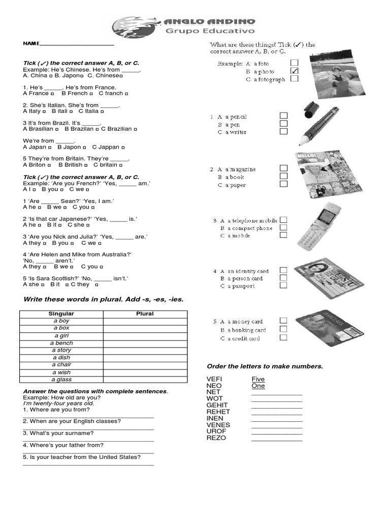 Test For Today | PDF | Philology | Language Arts & Discipline