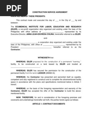 Service Contract