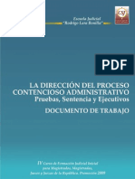 La dirección del proceso contencioso administrativo