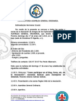 Convocatoria Asamblea Enero 2010