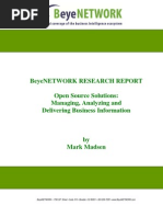 BeyeNetwork Open Source Research Report