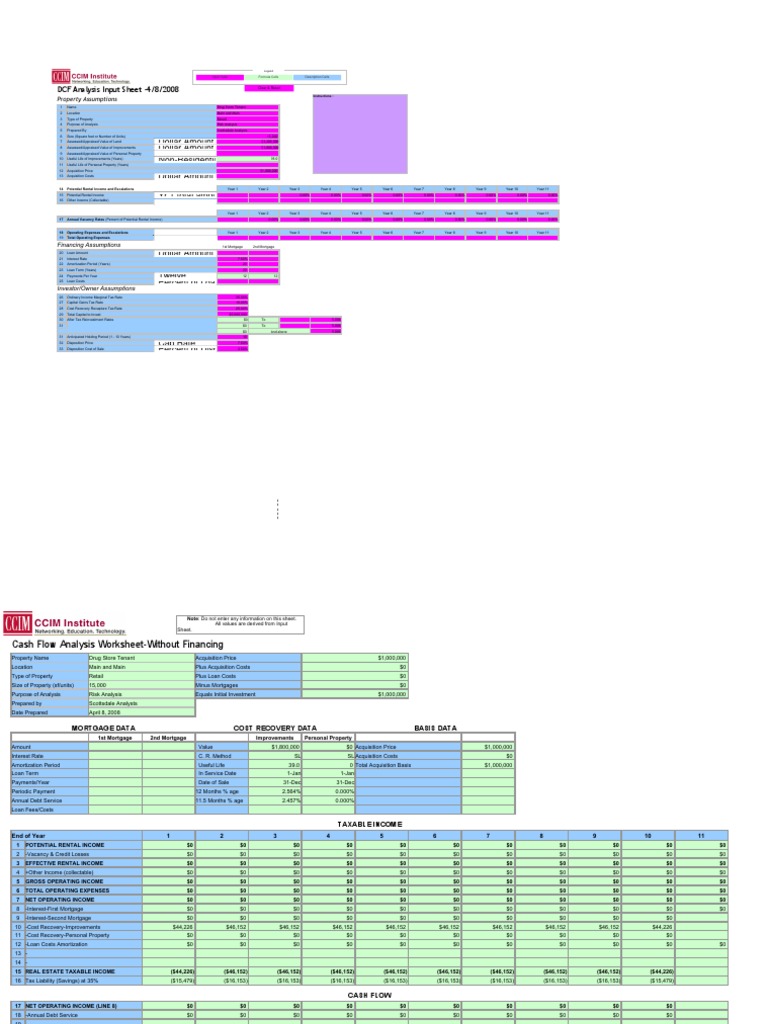 DCF Model | PDF | Mortgage Loan | Loans