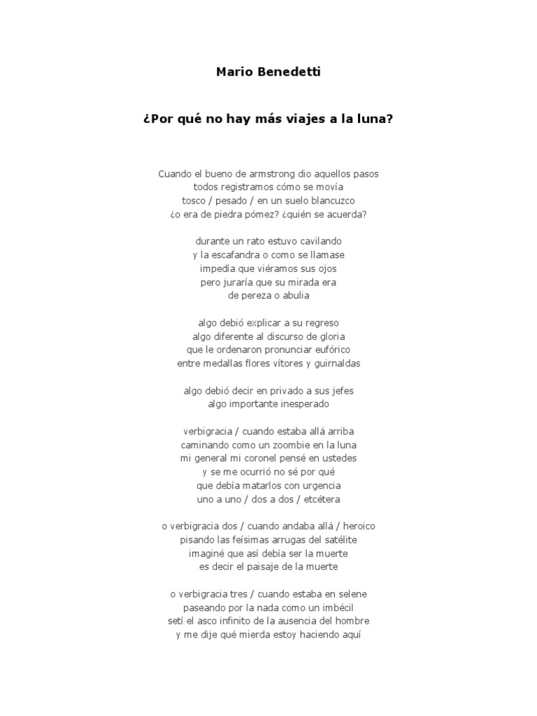 Poemas de Mario Benedetti | PDF | Naturaleza