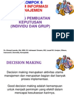 Proses Pembuatan Keputusan (Individu Dan Grup)