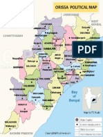 Orissa Political Map