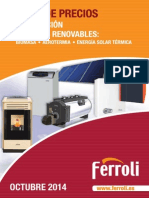 Tarifa Ferroli Calefaccion Energia Solar 2014