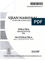 UN Matematika 2013 Model-2