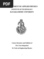 Applied Physics - Course Structure