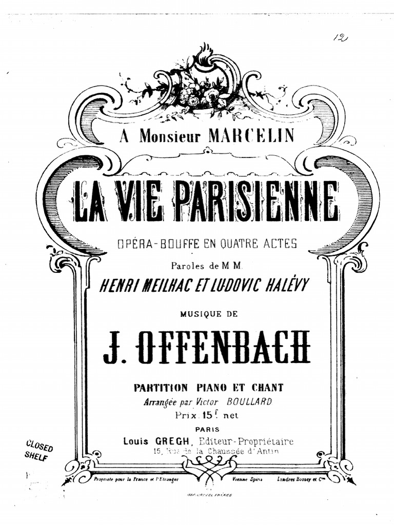 La Vie Parisienne Partitions