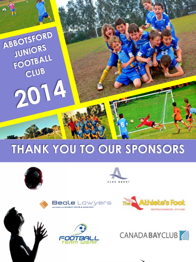 Abbotsford Juniors Football Club 2014 PDF Defender (Association Football) Association Football