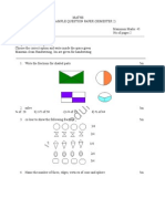 Class 3 ICSE Maths Sample Paper Term 2 Model 1