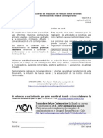 ACUERDO DE TRABAJADORES DE ARTE CONTEMPORÁNEO - Chile. Versión 4. Septiembre 2014