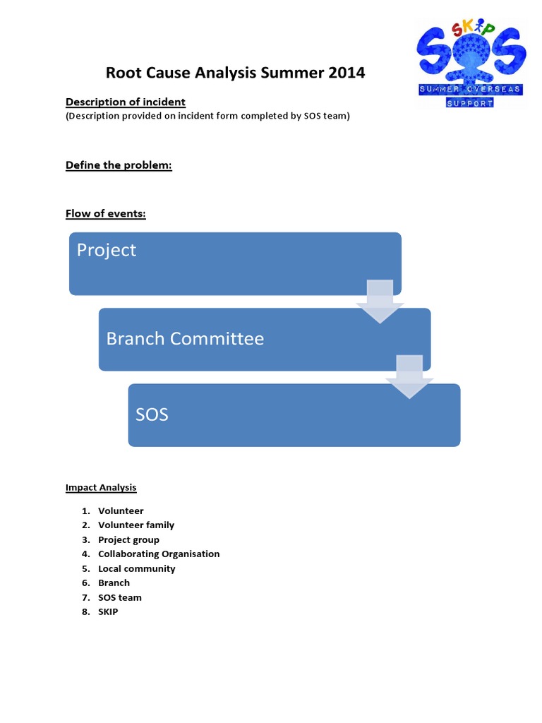 Root Cause Analysis Report Summer 2014 | PDF