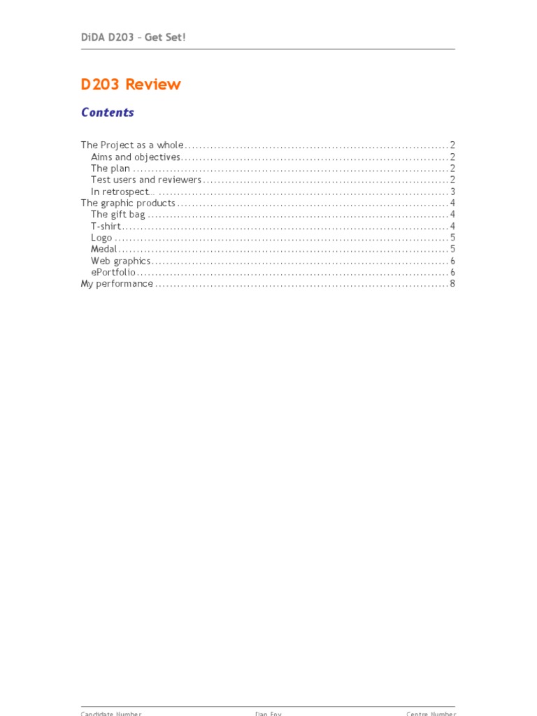 Dida coursework review 08 image