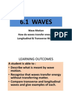 Wave Motion How Do Waves Transfer Energy? Longitudinal & Transverse Waves