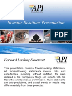 API IR Presentation 11-16-06