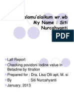 Assalamu'alaikum WR - WB My Name: Siti Nurcahyanti 3 AN 1