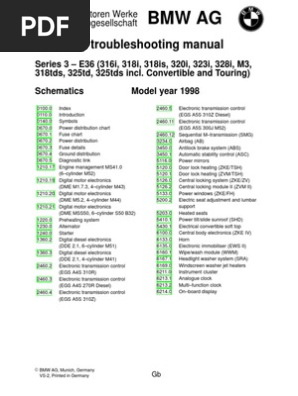 1998 Bmw E36 Electrical Wiring Diagram