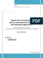 Impact de la rémunération  dans la motivation des salariés  de l’entreprise algérienne :  Cas de la Société Nationale Algérienne  de Commercialisation et de Distribution de Produits Pétroliers - NAFTAL