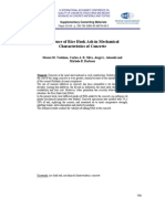 Influence of Rice Husk Ash in Mechanical Characteristics of Concrete