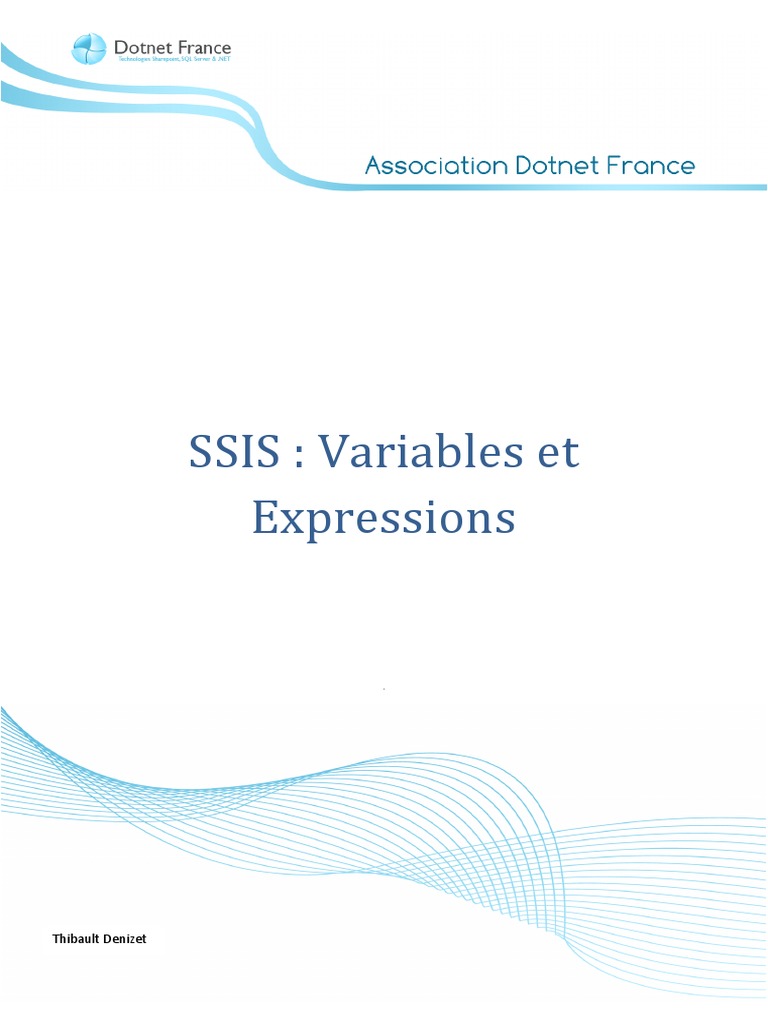Variables et Expressions dans SSIS | PDF | Variable (informatique) | C# ...