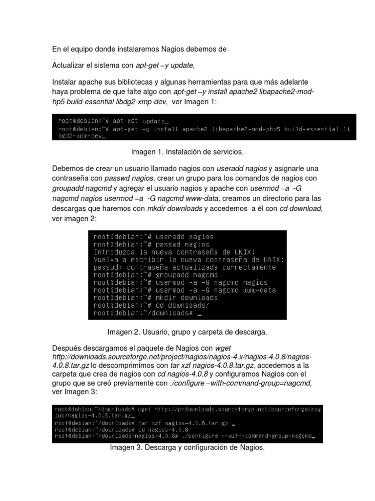 Instalación y Configuración de Nagios | PDF | Servidor HTTP Apache ...