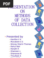 Download Presentation on Methods of Data Collection by THOUFEEK SN24713040 doc pdf