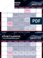 114th Congress Calendar 1st Session