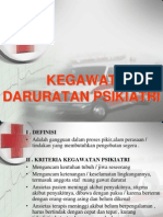 Kedaruratan PSIKIATRI Ed