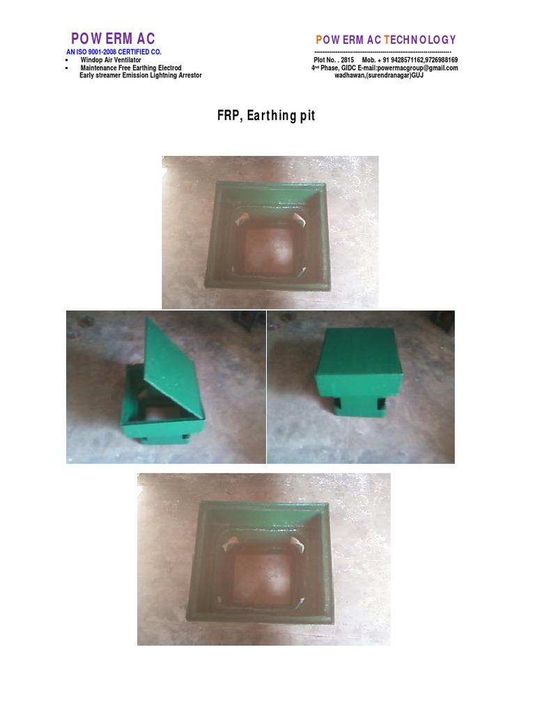 Powermac: FRP, Earthing Pit | PDF