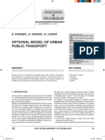 Optional Model of Urban Public Transport: S. Steiner, Z. Vogrin, D. Lovrić