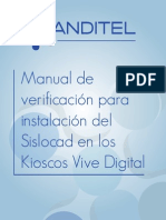 Manual de Verificacion para Instalacion Del Sislocad