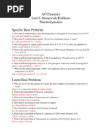 AP-Thermo and Chemist - Unit 5 Answers